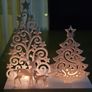 Christmas Forest Silhouette  LED Tealight Only Image 3