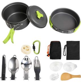 Camping Cookware Kit, 15 in 1 Outdoor Cooking Set Cooking Equipment Utensils for 1 to 2 People Camping Backpacking Hiking Picnic Outdoor - Lightweight, Compact, Durable (FREE POSTAGE)