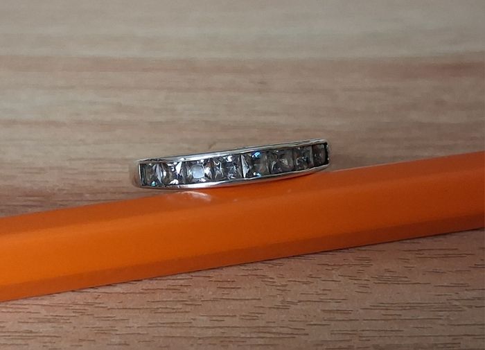 Silver ring size P