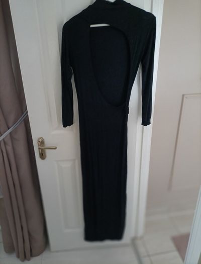Black maxi dress size 10