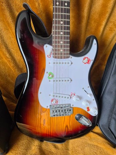 Electric guitar and amp