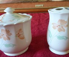 Boots Poppy Vase and Trinket Bowl With Lid Made In England