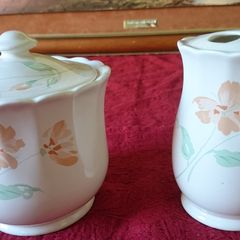 Boots Poppy Vase and Trinket Bowl With Lid Made In England