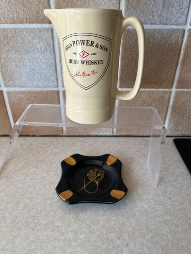 John Power & Son 1960's water jug & Arklow 1960's Gold & Tara Brooch