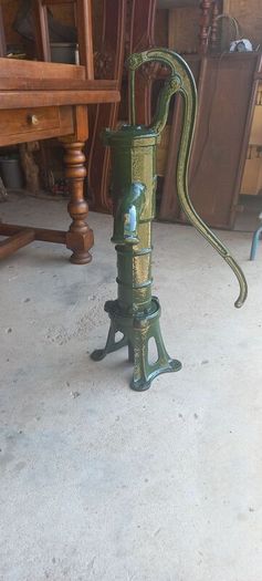 Antique  Garden water pump and Stand By Deville its a no 34 Working French Nice conditions
