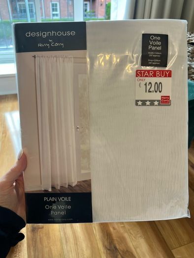 Voile Curtain x2