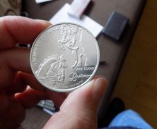 Portugal 2000. 1000 Escudo Silver Coin.40mm.Lusitano Horse.