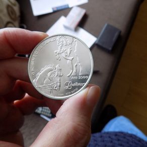 Portugal 2000. 1000 Escudo Silver Coin.40mm.Lusitano Horse.