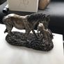 Vintage Crosa mare and foal figurine Image 2