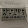 Amanda Wyatt White Satin Wedding Dress Image 10