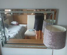 Mirror and lamp