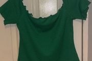 SHEIN green cropped top size XL