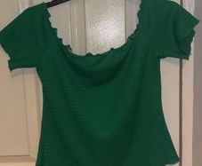 SHEIN green cropped top size XL