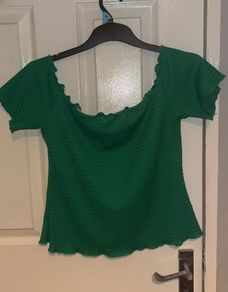 SHEIN green cropped top size XL