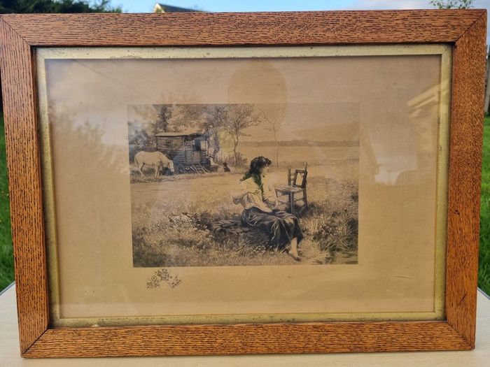 The famous etching The Gypsy in the Toilet