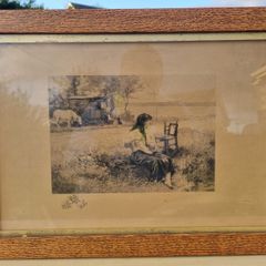 The famous etching The Gypsy in the Toilet