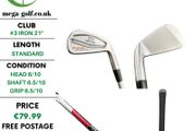 Cobra King Forged CB #3 Iron 21 Degree / Kbs Tour C Taper 120 Stiff