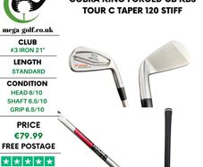 Cobra King Forged CB #3 Iron 21 Degree / Kbs Tour C Taper 120 Stiff