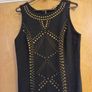 Dunnes  Stores Black Stud Ponte Dress.  S.14     B.N.W.T. Image 2