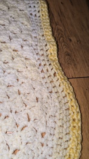 Handmade Lemon Blanket and Hat.