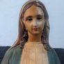 VINTAGE Our Lady Statue stepping on a Snake Image 6