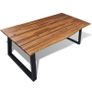 Dining Table Solid Acacia Wood 200x90 cm Image 4