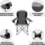 Camping Chair, Padded Camping Chairs for Adults with Armrests and Cup Holder, Heavy Duty Folding Chair Portable for Fishing Beach, Perfect for Caravan Trips, BBQs, Garden, Picnic, Travelling (FREE SHIPPING) Image 2