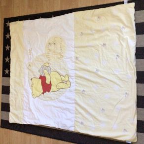 WINNIE THE POOH Nursery Cot Quilt And Bumper Set