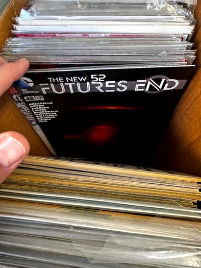 DC Long Comic Box w 250 comics for Sale