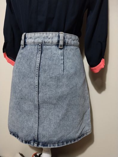 Vintage blue Denim Skirt, New With Tags