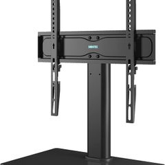 NEW SALE | Universal Table Top Pedestal TV Stand with Bracket for 26 inch 55 inch LCD/LED/Plasma TVs-Height Adjustable stand with 8mm Tempered Glass Base & Cable Management