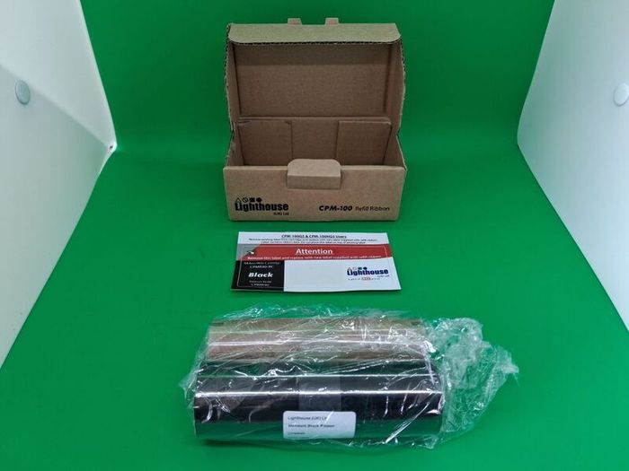 Postage - 2 x NEW Lighthouse CPM-100 Black Ribbon Refill