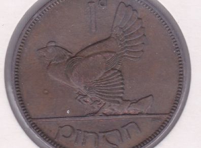 Irish Saorstat Penny 1933 KEY DATE