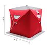 Ice Fishing Shelter Portable Pop-Up Waterproof and Windproof Tent Easily Set-Up for Outdoors Winter Fishing Camping Hiking Image 2