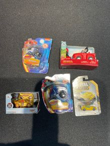 Mini Brands LOT Vehicles with RARE GOLD Lightning McQueen