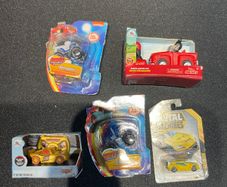 Mini Brands LOT Vehicles with RARE GOLD Lightning McQueen
