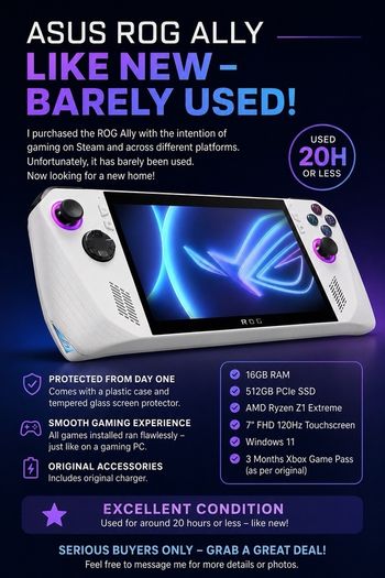 ASUS ROG Ally Z1 Extreme Like New