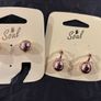 2 Pairs Rose Gold Earrings Image 2
