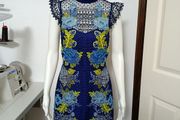 Karen Milllen guipure lace&amp; embroidered floral mini dress