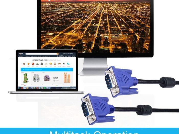 Brand New || Dell VGA Cable (Male)/(Male) - Black 2M - 2m