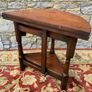 Early 20th Century solid oak gate leg drop leaf table. Image 8