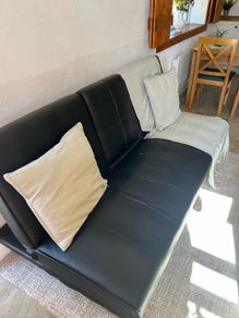 Sofa bed with cup holders