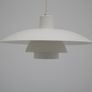 Vintage White Pendant Light PH4/3 by Poul Henningsen for Louis Poulsen, Denmark, 1970s. Image 8