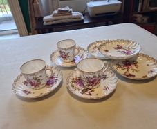 Porcelain cup and saucer Mid-19th century