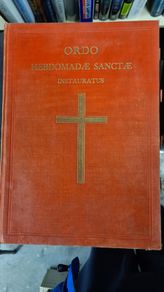 Ordo Hebdomade Sanctae Instauratus. 1956. Rare Vintage First Edition. 124 pages. Large Volume Hardback In Good Condition.