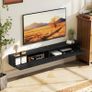 180cm Floating TV Stand, Wall Mount TV Unit with Cable Management Hole, Fits up to 72" TV, Black Image 7