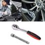 46 Piece Socket Set Metric Tool Kit 1/4'' Wrench Handle, Tool Kits for Home Car Repair Kit with Extension Bars, Quick Release Reversible Ratchet Socket Wrench Set for Car Motorcycle (FREE POSTAGE) Image 3