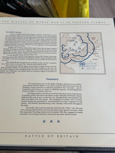 The History of World War II in post stamps