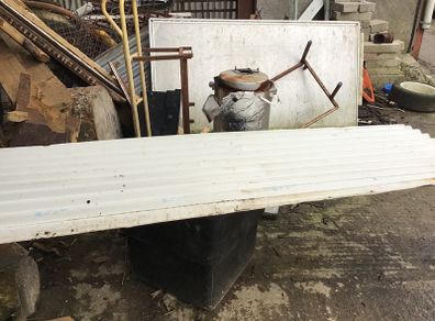 Galvanised sheeting
