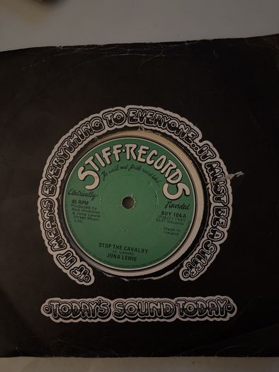vinyl Joan Lewis stop the cavalry 7"